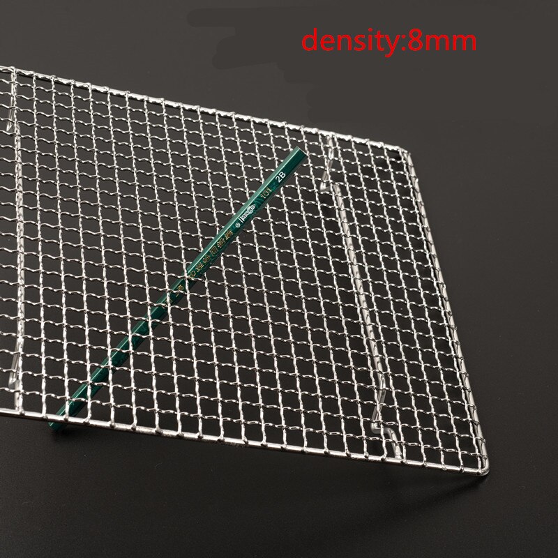 bbq meshes stainless steel barbecue net BBQ grill Mesh Rectangular Baking Tool with Foot Drainage Cake Drying Mesh Frame