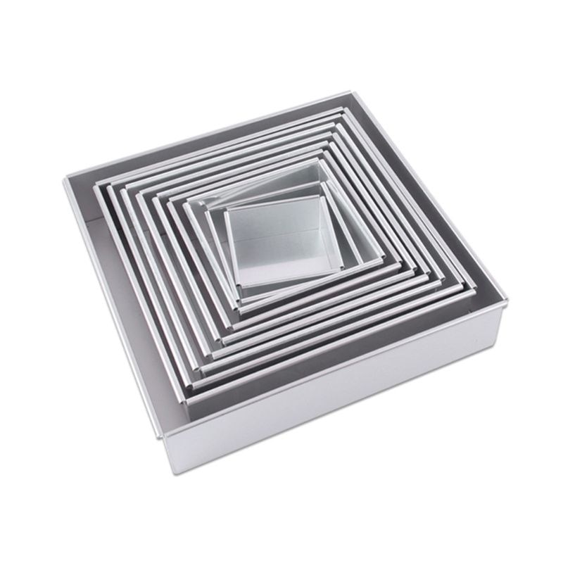 DIY Square Non Stick Cake Pan Pie Loaf Toast Bread Mold Bakeware Tray Baking Supplies 4-10 Inch