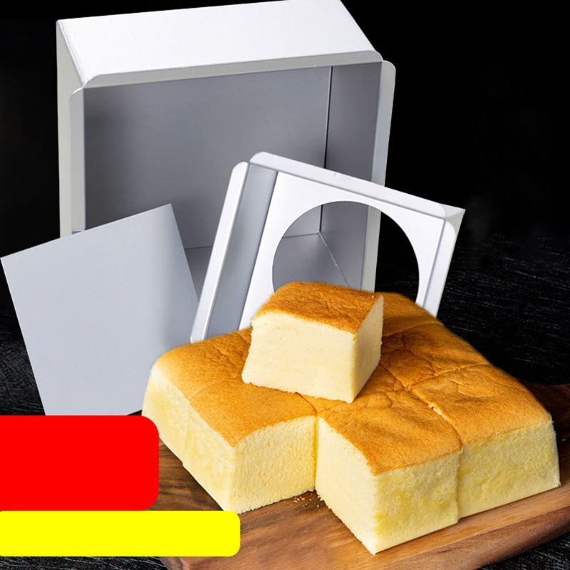DIY Square Non Stick Cake Pan Pie Loaf Toast Bread Mold Bakeware Tray Baking Supplies 4-10 Inch
