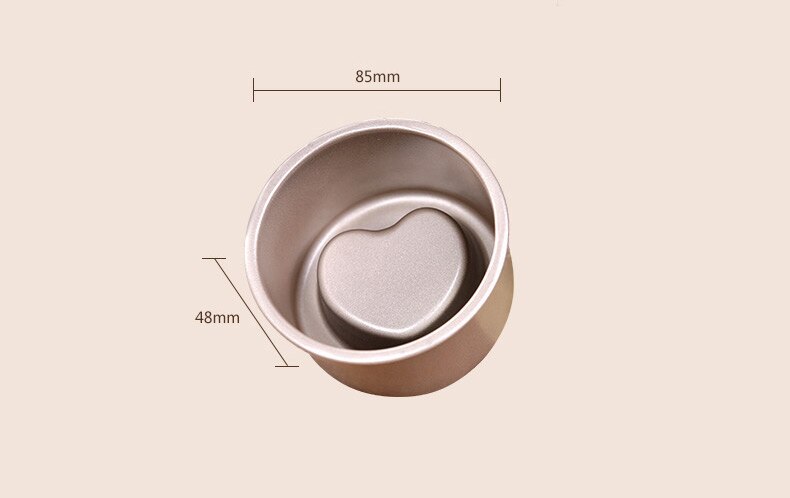Heart Nonstick Matel 3D Baking Cake Pan Fondant Decorating Muffin Bun Cupcake Mold Tins Baking Tool  Chocolate Pan 3D Heart Mold