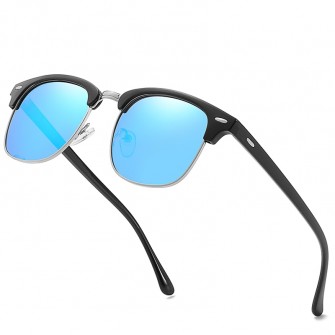 Polarized Sunglasses Half Frame Vintage Sun Glasses Famous Brand Sunglases Polaroid Sunglasses Retro Feminino for Women Men