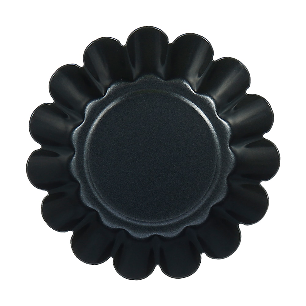 12PCS Non-stick Tart Quiche Flan Pan Mold Pie Pizza Cake Mold Cupcake Egg Tart Tartlet Baking Mold Muffin Cup Pizza Pan Bakeware