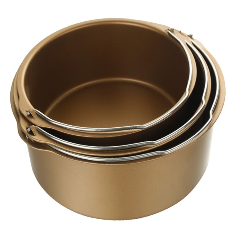 Air Fryer Cake Mold Barrel Baking Pan Tray Oven Frying Roasting Basket Bakeware 6/7/8 Inch Non Stick