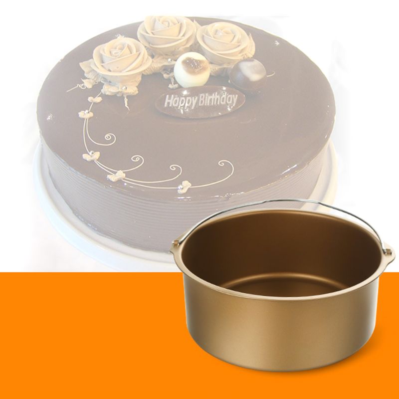 Air Fryer Cake Mold Barrel Baking Pan Tray Oven Frying Roasting Basket Bakeware 6/7/8 Inch Non Stick
