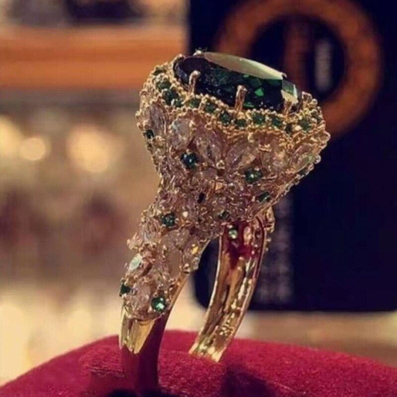 Temperament Crystal Cubic Zirconia Rings Set For Women Party Wedding Engagement Jewelry Accessories Size 5-11 2 pcs/set Temperament Crystal Cubic Zirconia Rings Set For Women Party Wedding Engagement Jewelry Accessories Size 5-11 2 pcs/set