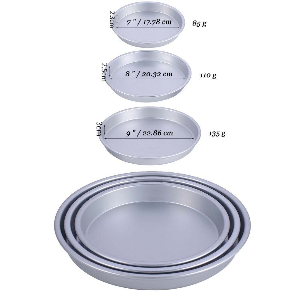 Premium Non-Stick Pizza Pan Bakeware Carbon Steel Pizza Plate Round Dish Pizza Tray Mold Mould Baking Tool 7/8/9inch