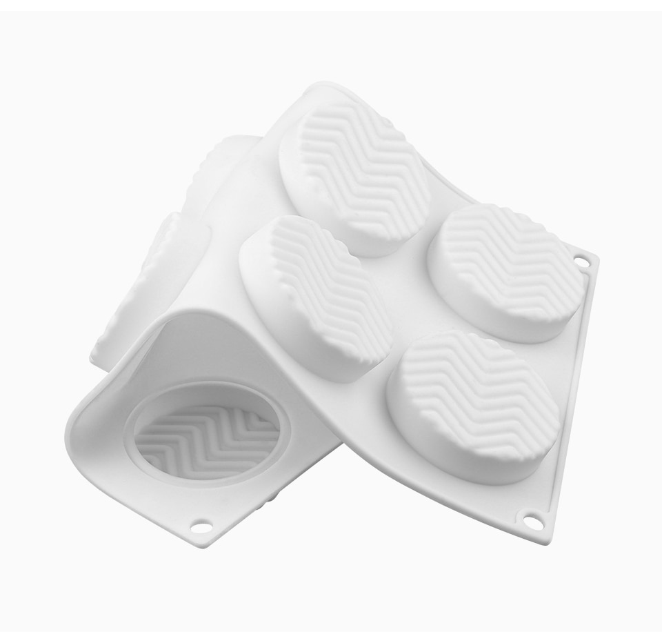 8 Cavities 3D Cake Mould Silicone Baking Mousse Cakes Round DIY Oven Safe Non-stick Brownie Dessert Molds Cake Tray