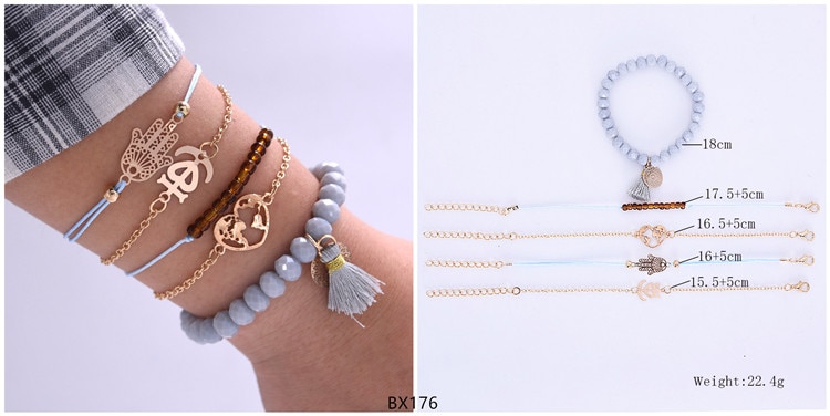 Heart Initial Letters Infinity Evil Eyes Shell Crystal Beads Charm Jewelry Women Bracelets Fashion Tassel Links Heart Initial Letters Infinity Evil Eyes Shell Crystal Beads Charm Jewelry Women Bracelets Fashion Tassel Links