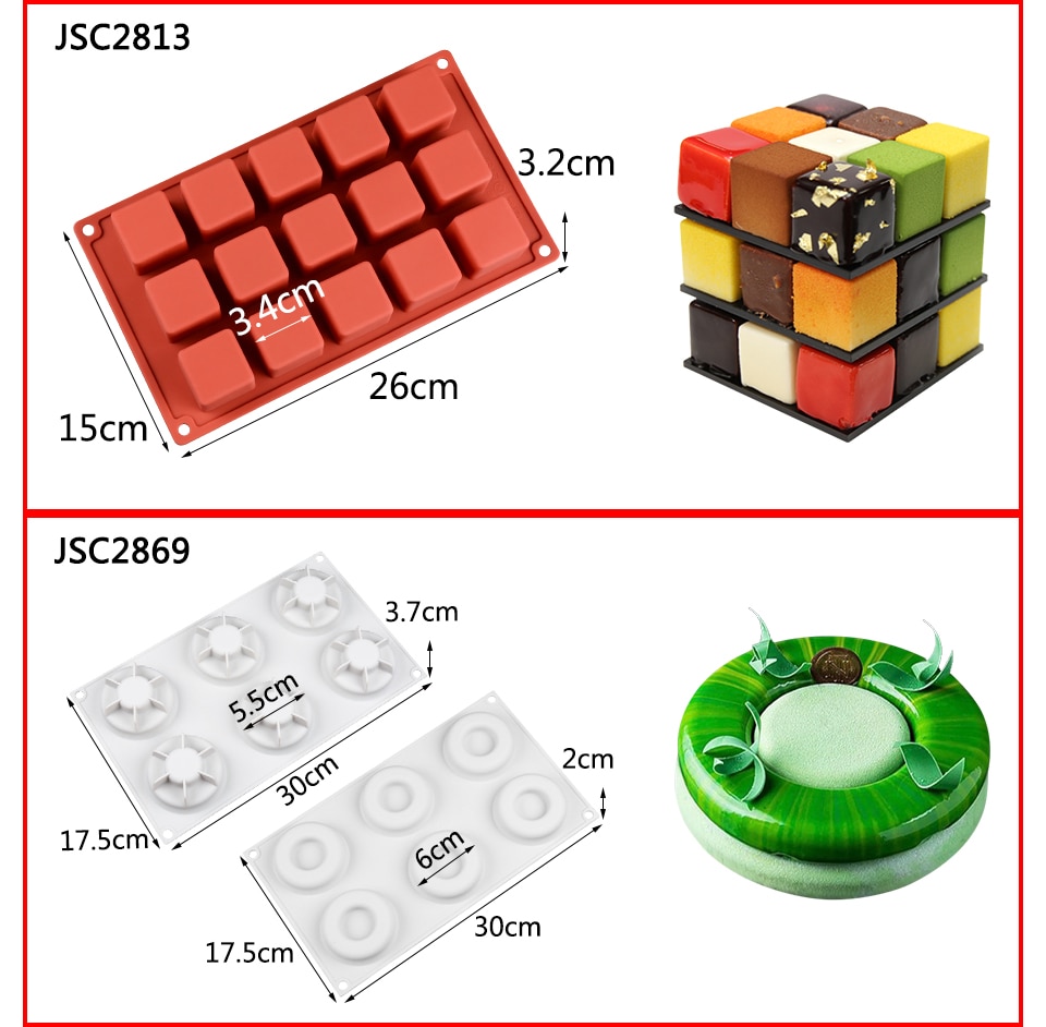 Hot Cake Decorating Moulds Silicone Mold Cake Mold Silicon Baking Tools For Cakes Mousse Mold 3D Cake Tray Baking Pan Hot Cake Decorating Moulds Silicone Mold Cake Mold Silicon Baking Tools For Cakes Mousse Mold 3D Cake Tray Baking Pan