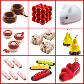 Hot Cake Decorating Moulds Silicone Mold Cake Mold Silicon Baking Tools For Cakes Mousse Mold 3D Cake Tray Baking Pan