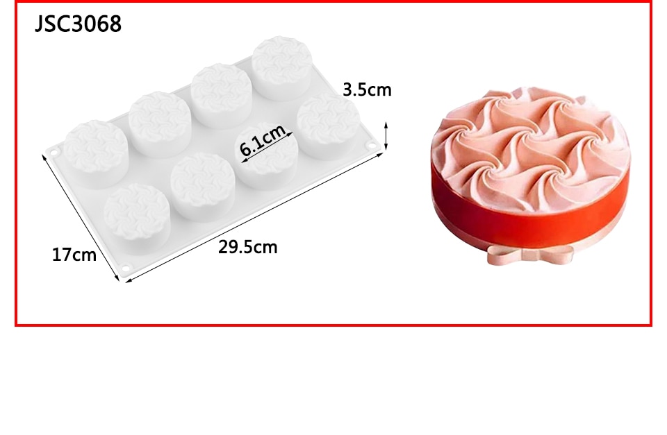 Hot Cake Decorating Moulds Silicone Mold Cake Mold Silicon Baking Tools For Cakes Mousse Mold 3D Cake Tray Baking Pan Hot Cake Decorating Moulds Silicone Mold Cake Mold Silicon Baking Tools For Cakes Mousse Mold 3D Cake Tray Baking Pan