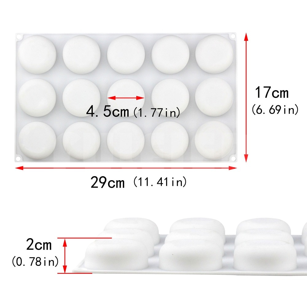 Baking Tools 15 Round cake Silicone Mold , DIY bread Chocolate Dessert Brownies cake Decorating Tools Baking Tools 15 Round cake Silicone Mold , DIY bread Chocolate Dessert Brownies cake Decorating Tools