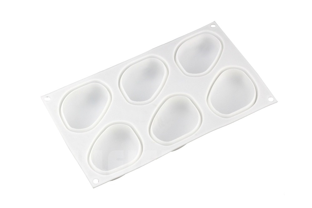 Bakeware Elliptical Pebble Stone Silicone Mold for cake Mousse Dessert chocoalte Non-Stick Soap mould Bakeware Elliptical Pebble Stone Silicone Mold for cake Mousse Dessert chocoalte Non-Stick Soap mould