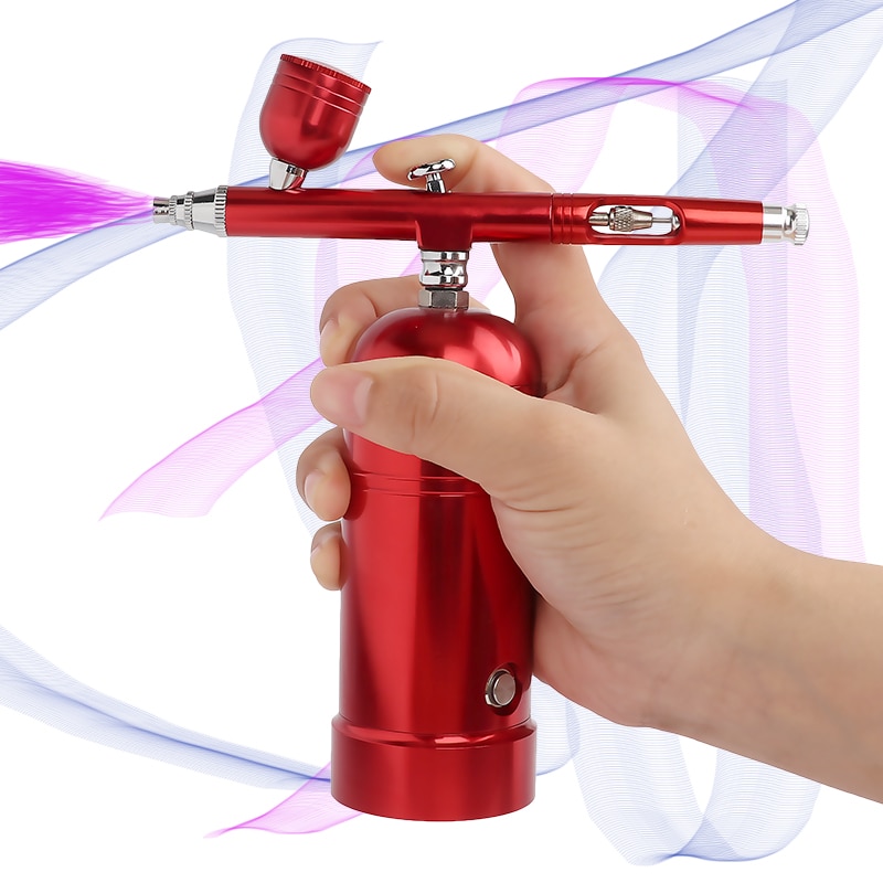 Wireless Air Compressor Portable Airbrush 0.3&0.2&0.5mm Spary gun Make up Art Body Cake Model Car Water Filling Sprayer