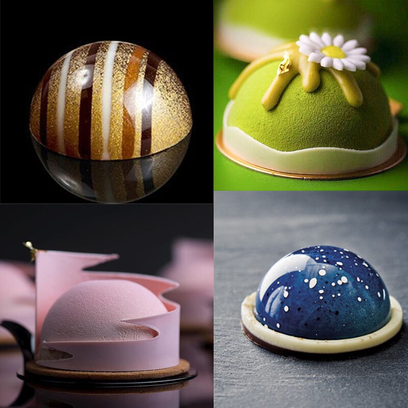 Half Sphere Silicone Molds for DIY Baking 3D Ball Deserts Round Pudding Mousse Cake Mold Kitchen Accessories