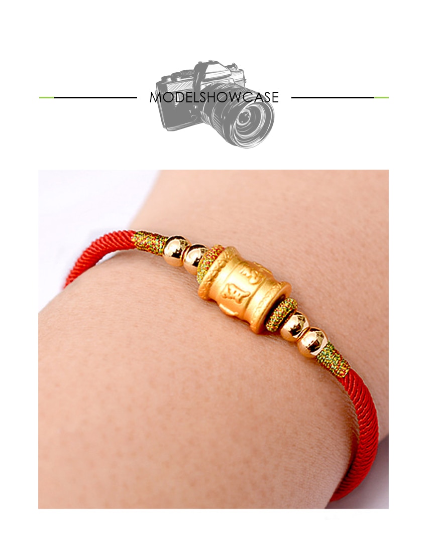 Silver Six Words OM Charm Bracelets For Women Men Braided Bracelet Cord Chain Chinese Knots Red Rope Buddhist Prayer Jewelry