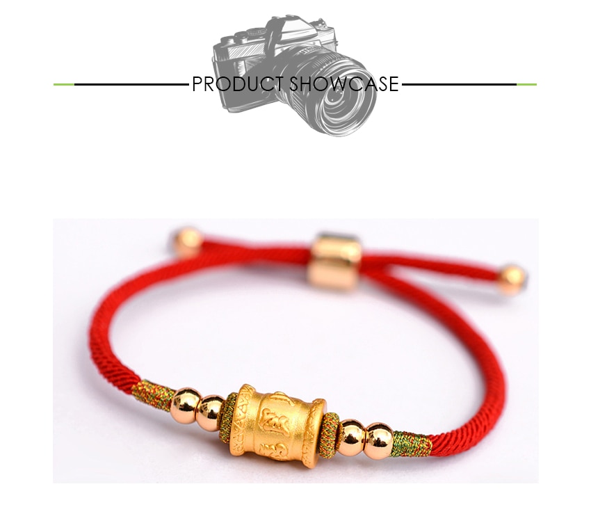 Silver Six Words OM Charm Bracelets For Women Men Braided Bracelet Cord Chain Chinese Knots Red Rope Buddhist Prayer Jewelry
