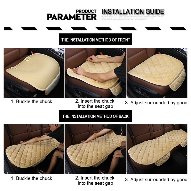 Winter Warm Car Seat Cover Cushion Universal Auto Soft Seats Cushions Automobile In Cars Chair Covers Protector Accessories