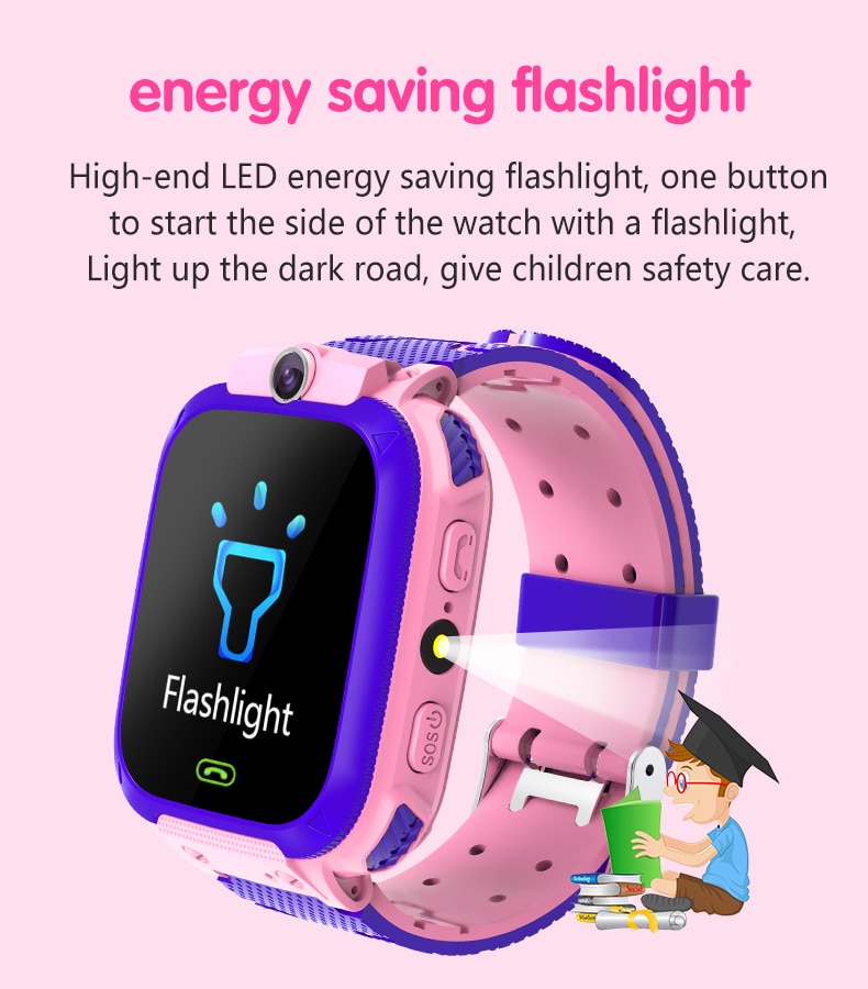 Waterproof Kids Smart Watch SOS Antil-lost Smartwatch Baby 2G SIM Card Clock Call Location Tracker Smartwatch For Kid
