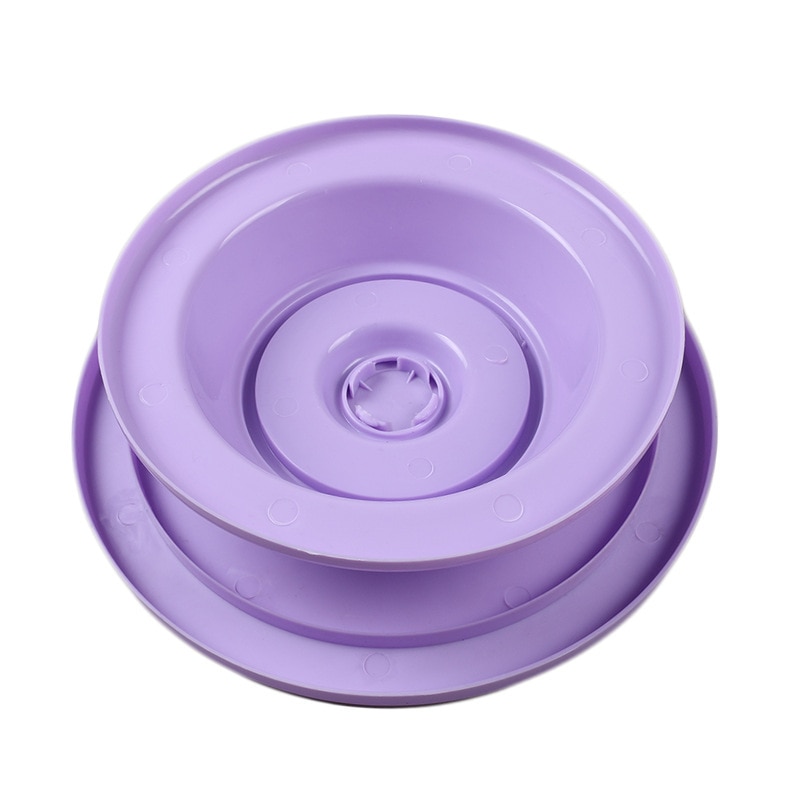 Plastic Cake Plate Turntable Rotating Anti-skid Round Cake Stand Cake Decorating Rotary Table Kitchen DIY Pan Baking Tool