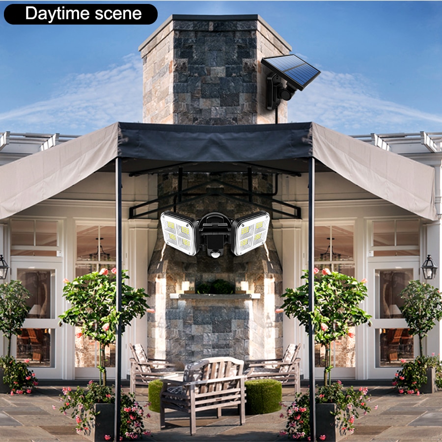 Super Bright Solar Lights 120led IP65 Waterproof Outdoor Indoor Solar Lamp With Adjustable Head Wide Lighting Angle Super Bright Solar Lights 120led IP65 Waterproof Outdoor Indoor Solar Lamp With Adjustable Head Wide Lighting Angle