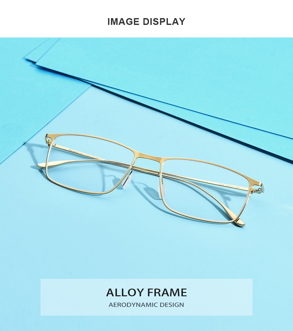 Titanium Alloy Glasses Frame Men Square Myopia Prescription Eyeglasses Frames 2020 New Full Optical Korean Eyewear 8105