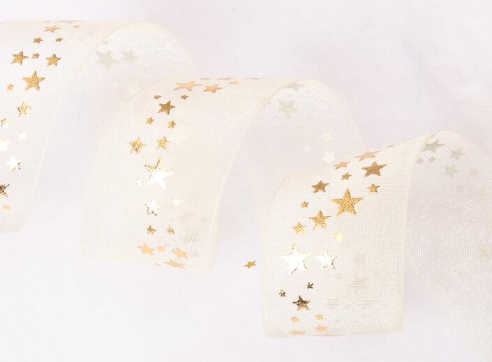 Roll Silk Satin Ribbons for Crafts DIY Hair Bow Flowers Gift Wrapping Decorative Snow Yarn Print Ribbon Wedding Party Decor