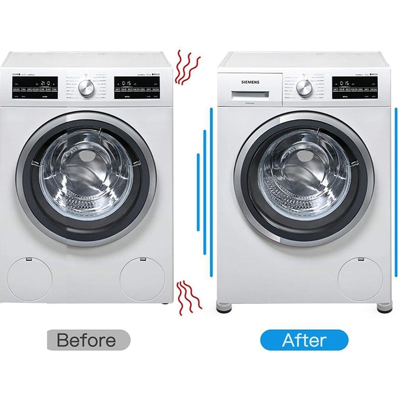 Anti Vibration Pads Washer Feet Pad Universal Washing Machine Anti-Skid Roller Kit Furniture Lifting Foot Base