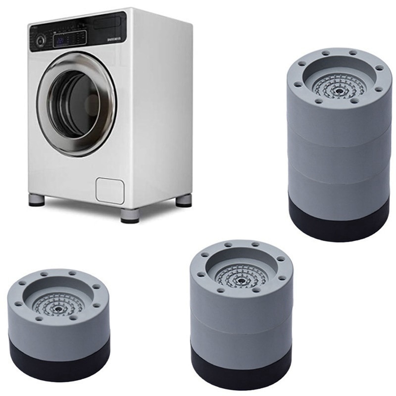 Anti Vibration Pads Washer Feet Pad Universal Washing Machine Anti-Skid Roller Kit Furniture Lifting Foot Base