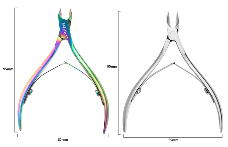 Multi-Type Rainbow Stainless Steel Nail Art Tools Cuticle Pusher Dead Skin Fork Gel Remover Nipper Tweezer Pedicure Manicure Set