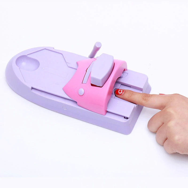 DIY Nail Art Stamp Machine Printer Printing Manicure Set with 6 Metal Pattern Plates Scraper Chart Plate Tool Hot