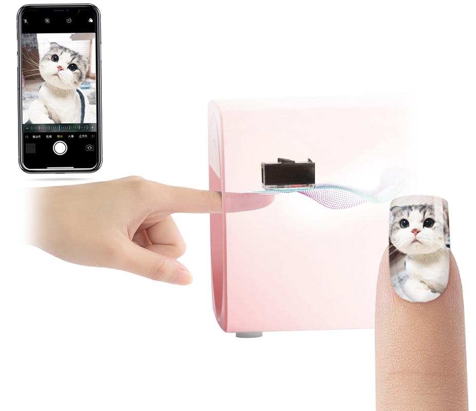 Portable Nail Printer Mobile Nail Printer Nail Art Equipment Printing Machine for Home Usage Nail Salon