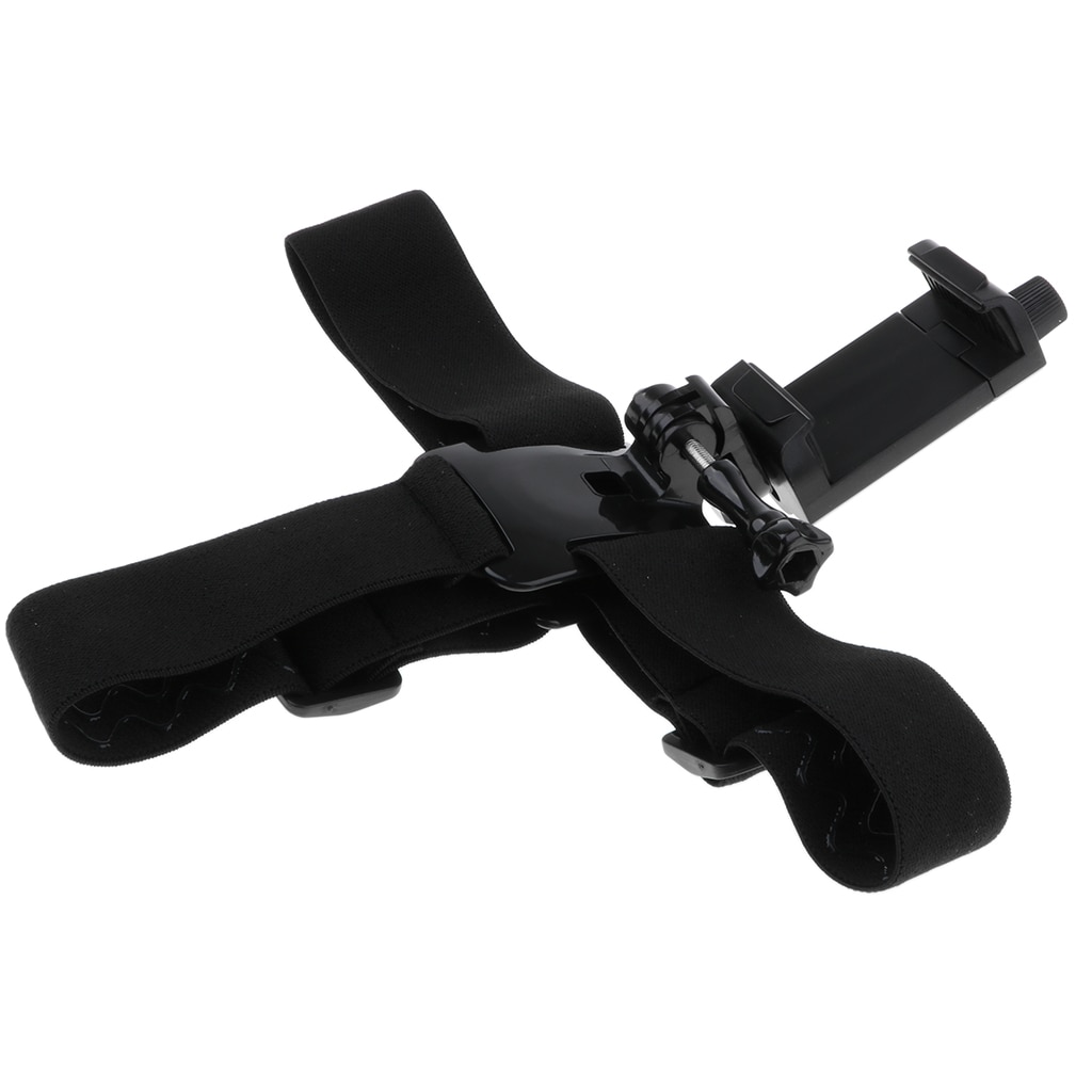 Phone Head Mount GoPro Strap for iPhone, Samsung Galaxy, & Note All Smartphones universal adapter connect the clip chest strap