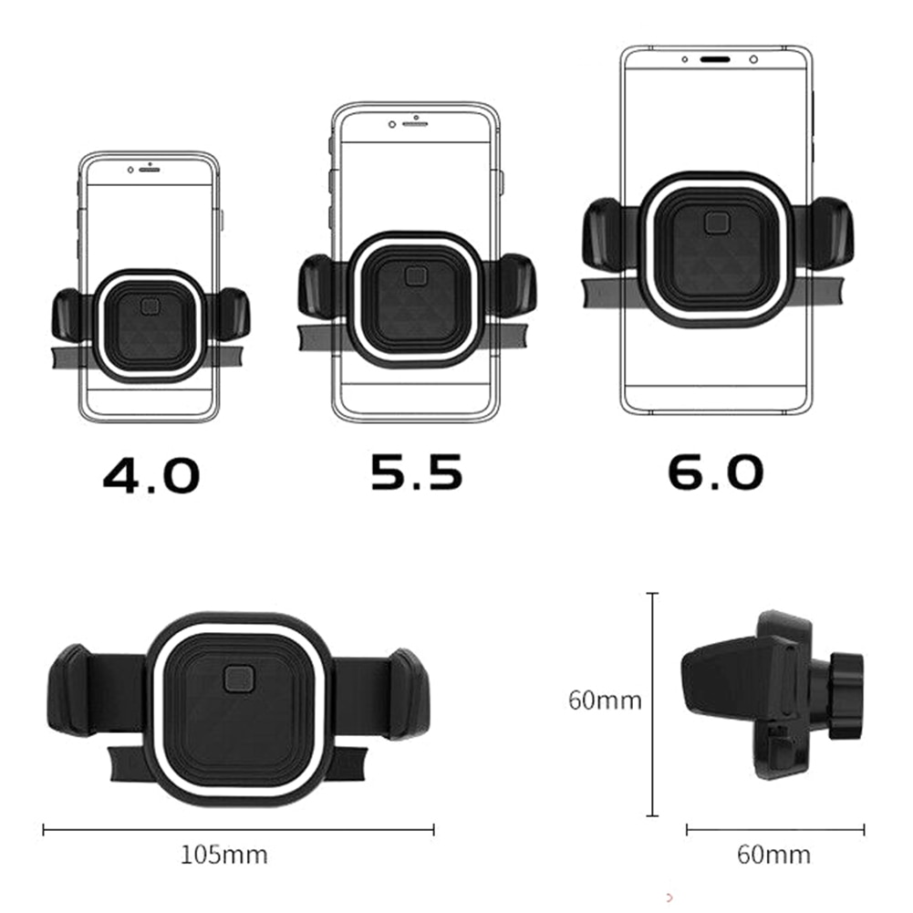 Car Auto Smartphone Holder Universal 360 Degree Bracket Rotation Car CD Slot Mounted Phone Stand Cradle No Magnetic Phone Suppor