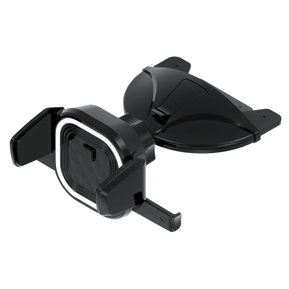 Car Auto Smartphone Holder Universal 360 Degree Bracket Rotation Car CD Slot Mounted Phone Stand Cradle No Magnetic Phone Suppor