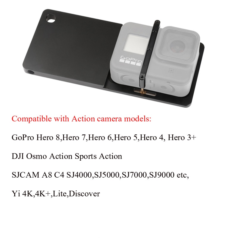 Stabilizer Gimbal Switch Plate Handheld Stabilizer Mount Adapter for GoPro Hero 8 7 6 5 4 3+ DJI OSMO SJCAM Yi 4K Action Camera
