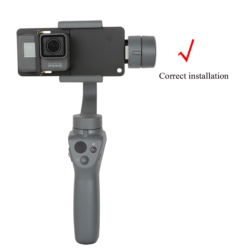 Stabilizer Gimbal Switch Plate Handheld Stabilizer Mount Adapter for GoPro Hero 8 7 6 5 4 3+ DJI OSMO SJCAM Yi 4K Action Camera