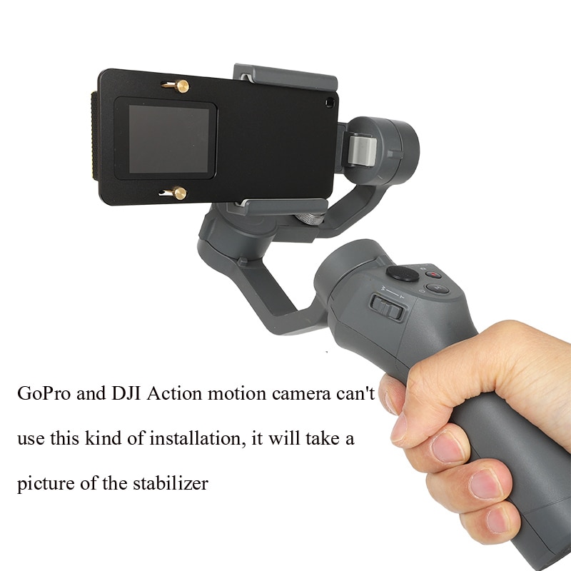 Stabilizer Gimbal Switch Plate Handheld Stabilizer Mount Adapter for GoPro Hero 8 7 6 5 4 3+ DJI OSMO SJCAM Yi 4K Action Camera