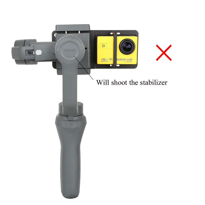 Stabilizer Gimbal Switch Plate Handheld Stabilizer Mount Adapter for GoPro Hero 8 7 6 5 4 3+ DJI OSMO SJCAM Yi 4K Action Camera