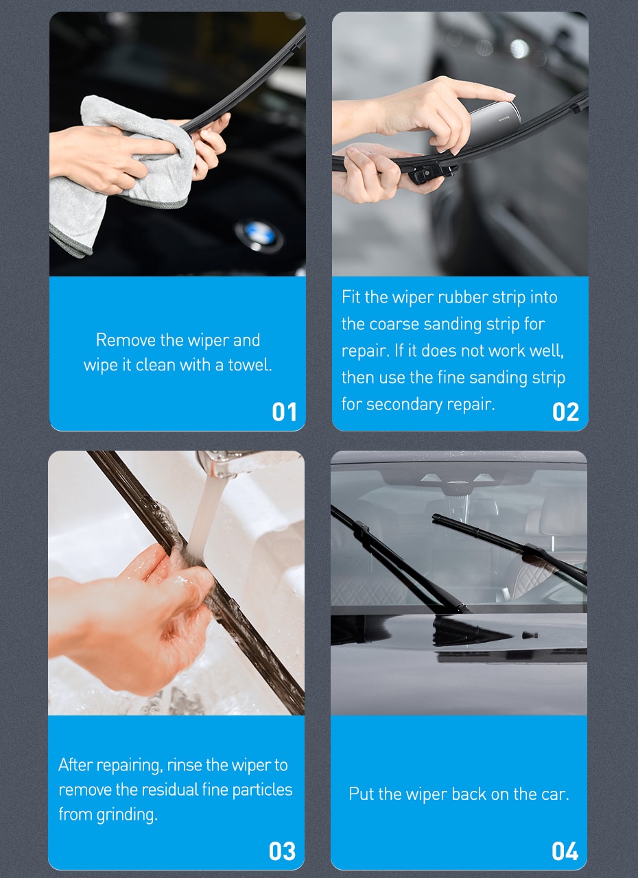 Universal Auto Truck Windshield Wiper Blade Refurbish Restorer Windscreen Wipers Repair Tool Windshield Scratch Repair
