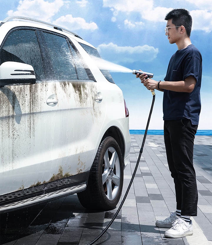 Car Washing Gun Sprayer Nozzle Magic Flexible Hose Car Water Gun High Pressure Power Washer Garden Water Jet