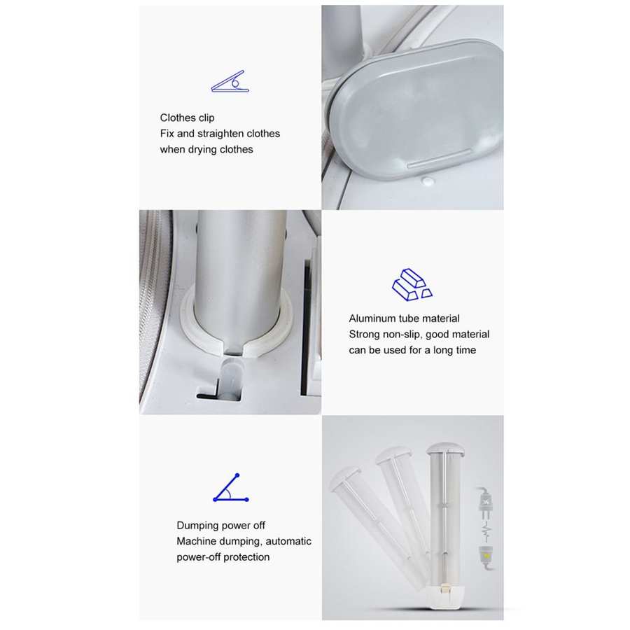 Collapsible Portable Clothes Dryer Full Automatic UV Iron Steam Ironing Machine Multifunction Household Appliances