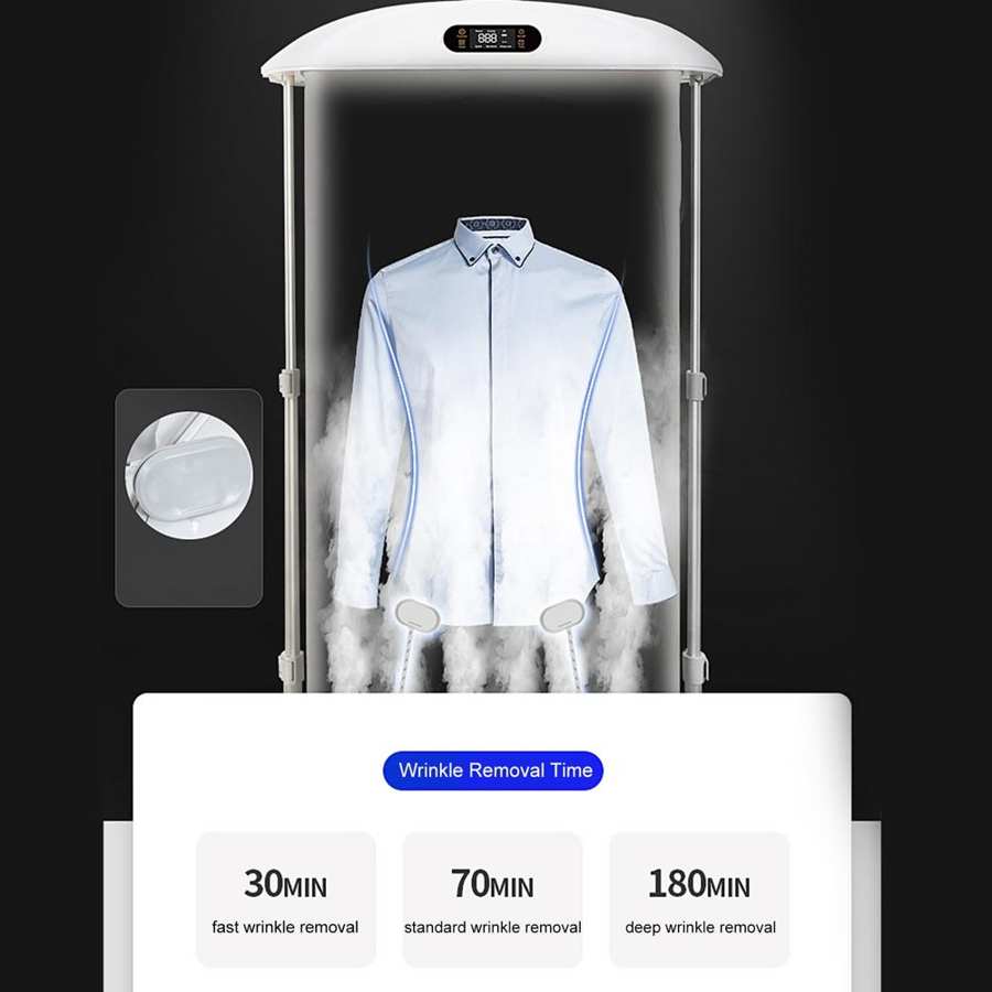 Collapsible Portable Clothes Dryer Full Automatic UV Iron Steam Ironing Machine Multifunction Household Appliances