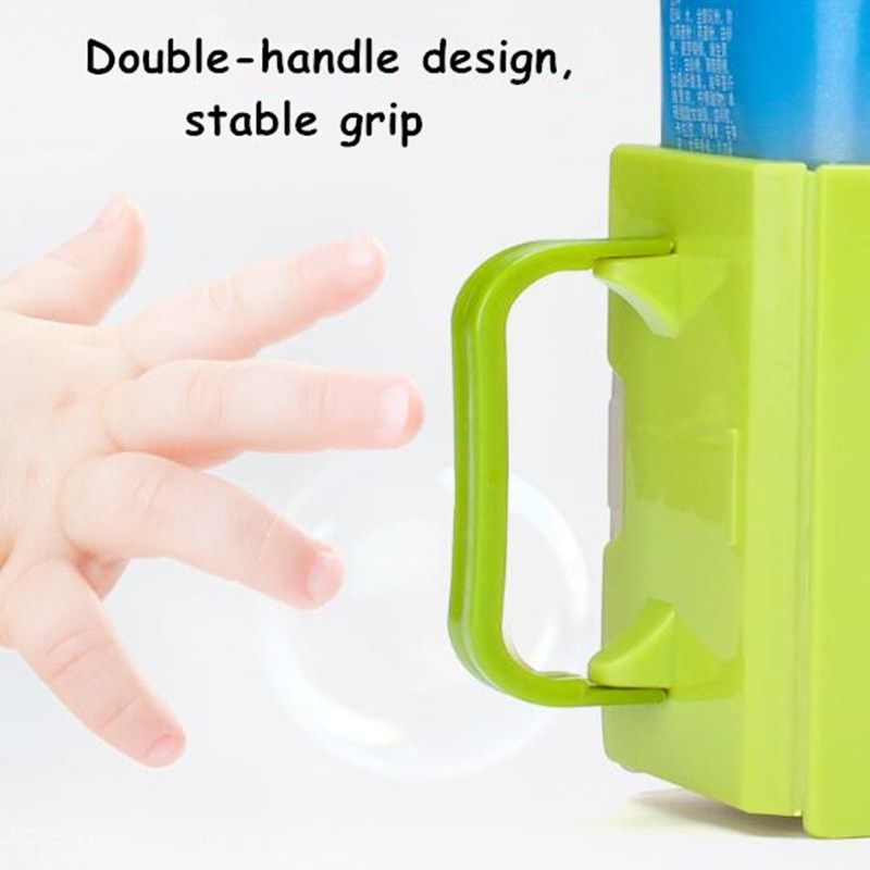 Adjustable Plastic Safy Baby Toddler Kid Juice Milk Box Drinking Bottle Cup Holder Mug 2 Colors Water Cups Bottle