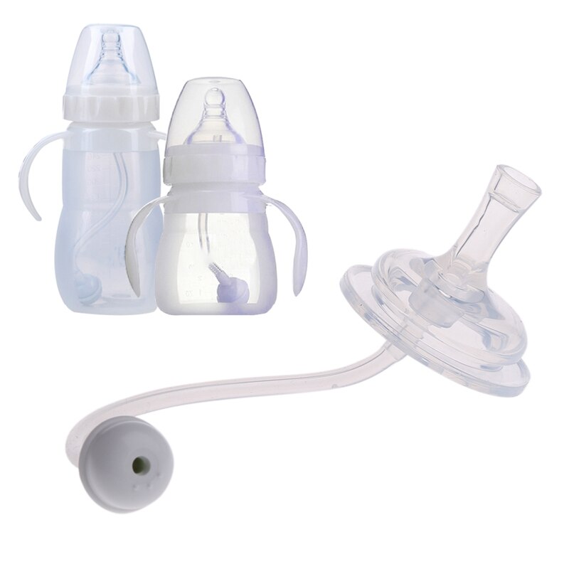 Baby Bottle Straw Cup Straw Accessories Replacement Wide Mouth Caliber Silicone Feeding Accessories