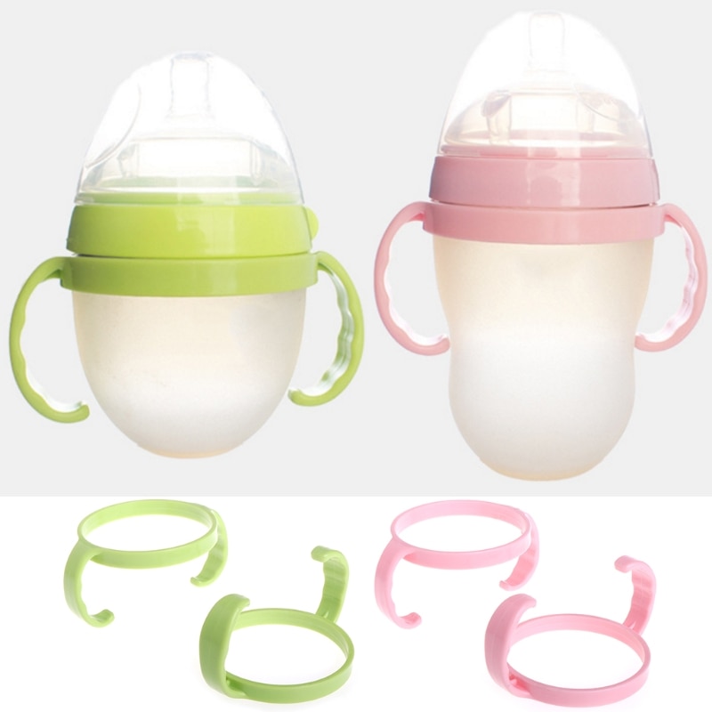 Baby Feeding Bottle Trainer Easy Grip Plastic Handles Holder for Comotomo