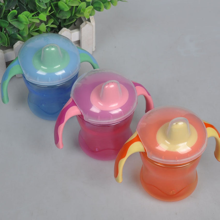 Baby Feeding Bottle Kids Water Milk Bottle Soft Mouth Duckbill Sippy Infant Training Baby feeding Bottles Cups for Babies