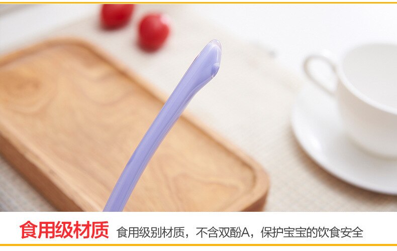 Safe Food Grade Silicone Baby Spoons Feeding Dishes Tableware For Children Flatware Cutlery Soup Ladle
