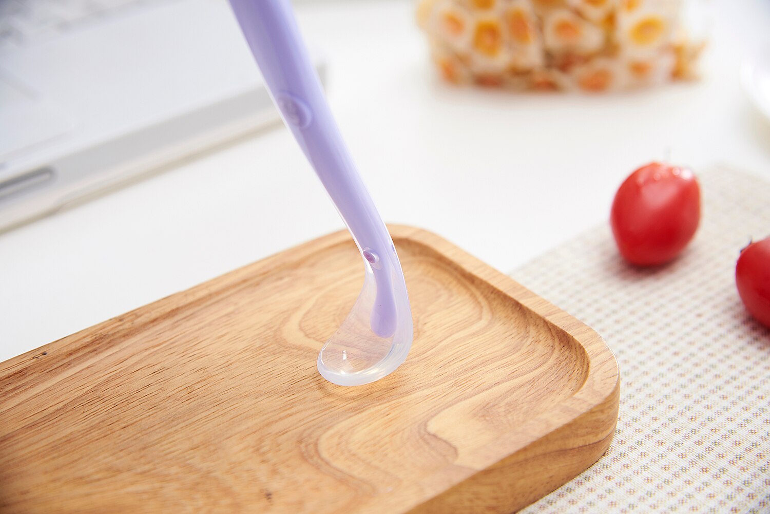 Safe Food Grade Silicone Baby Spoons Feeding Dishes Tableware For Children Flatware Cutlery Soup Ladle