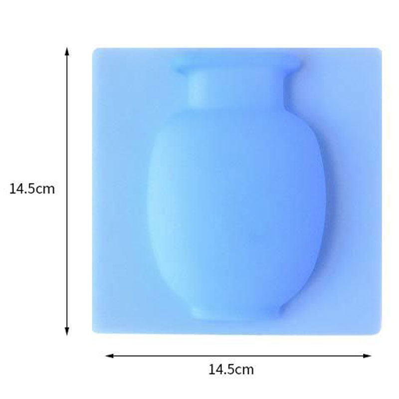 Silicone Additive Sticky Vase Easy Removable Wall And Fridge Magic Flower Plant Vases DIY Home Decoration Accessories